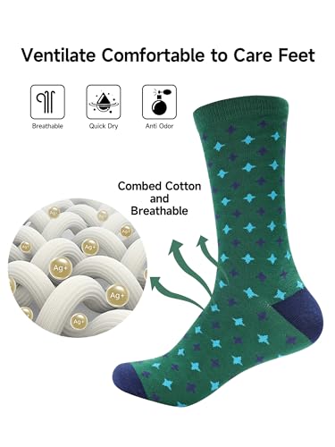 Dress Socks for Men Colorful for Dress Casual Formal Groomsmen Wedding, One Pair2