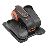 JJsdwin Untertisch Elektrischer Crosstrainer, Tragbarer Pedaltrainer mit Fernbedienung, Unter-Schreibtisch-Heimtrainer für Bein und Armübungen, Schwarz