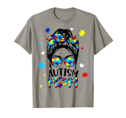 Be Kind - Rompecabezas de moño desordenado para concienciación sobre el autismo Camiseta