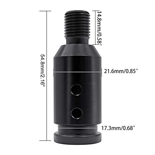 Secosautoparts Shifter Knob Adapter Universal Car Shift Knob Adapter Aluminum Alloy Gear Shift Knob Adapter For Non-Threaded Shifters M12X1.25 Compatible With Bmw Mini Replaces# Sk183A-Bk Black #TOP2