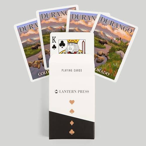 Lantern Press Durango, Colorado, Naipes Póker 52 cartas miniatura 6