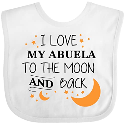 inktastic I Love My Abuela To the Moon and Back Baby Bib