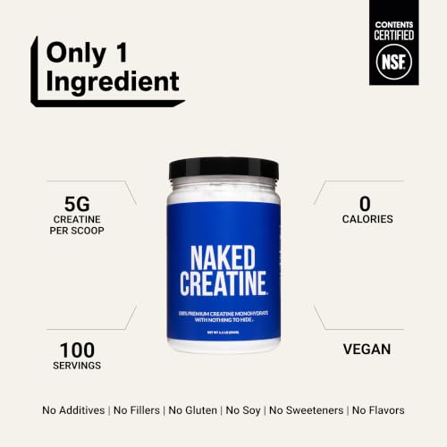 NAKED Pure Micronized Creatine Monohydrate 500g (100 Servings) — view 3