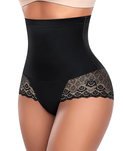 Tummy Control Shapewear Panties for Women High Waist Body Shaper Underwear Lace Shaping Girdle Briefs