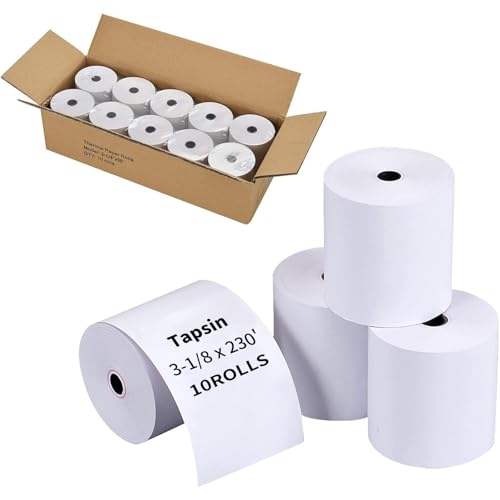 Papier thermique pour reçus 8,9 x 70,1 m | Évitez les pannes de ticket avec ce lot de 10