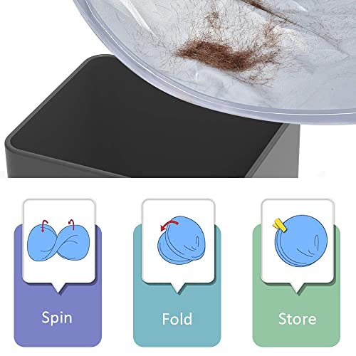 Image of Portable & Easy Clean Hair Catcher Bib for Home Haircuts and Shaving, Adjustable Anti-Static Hairdressing Cape with Clear Rim, Perfect for Mess-Free Beard Trimming and Hair Styling