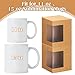 Harloon 36 Pack Mug Boxes for Gifts Coffee Mugs Boxes Gift for Shipping Sublimation Transparent Wine Glass Gift Packaging Box for Blanks 11oz, 12oz, 15oz Wrapping(Brown)