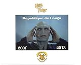 Nicht montierte und frisch Harry Potter Sammlerstücke - Lord Voldemorte imperforate Miniatur-Briefmarkenbogens - Großartiger Zustand und frisch - 2013 / Kongo / 300 F