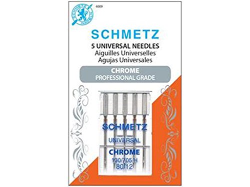 Schmetz SCH4009 5 Piece Needle Chrome Universal, Size 80/12