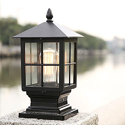Poste de luz para exteriores impermeable IP54 con casquillo E27 para iluminación de caminos 6