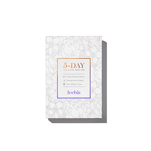 Facial Mask Sheets [FEELXO] 5DAY ALL in ONE Skincare Program, 5 Sheets Per Set, Moisturizing, Vital-up, Anti-aging with Highly Concentrated Serum