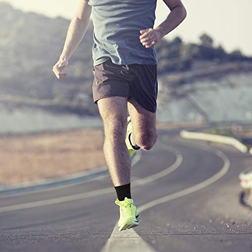 Toes&Feet Men's Anti-Odor Quick-Dry Seamless Breathable Quarter Crew Athletic and Dress Socks4