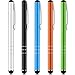 Weewooday 5 Pièces Stylet Fin Stylet à Écran Tactile Capacitif Universel pour Tablettes et Téléphones Portables (Blanc, Noir, Bleu, Orange, Vert)