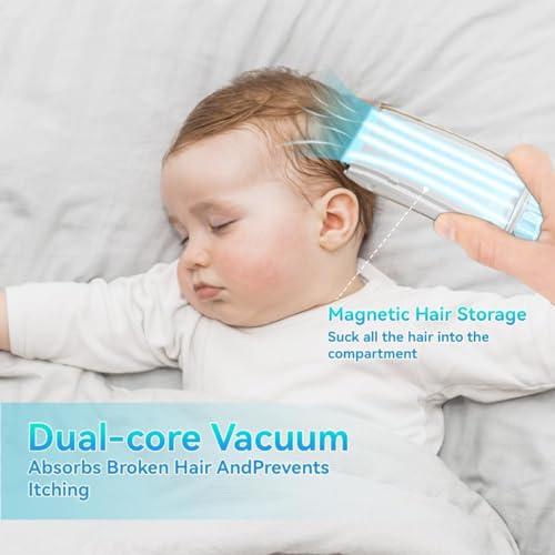 Tondeuse cheveux bébé silencieuse kit de coupe double moteur