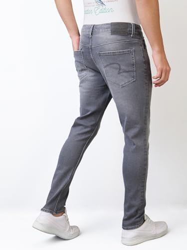 Image of Spykar Men's Skinny Fit Low-Rise Casual Jeans