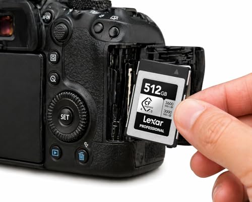 Image of Lexar Professional Silver CFexpress 4.0 Type B Card 512GB, 3600MB /s Read, 3000MB /s Write, Ultra-Fast Memory Card for 8K Video & Photography