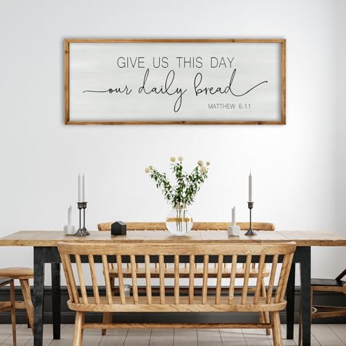 ZZJJHYWGQ Dining Room Wall Decor Give Us This Day Our