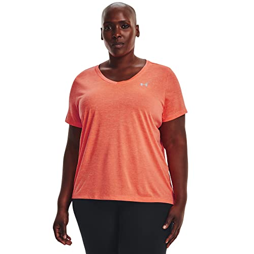 Image of Under Armour Plus Size Tech Solid Short Sleeve V-Neck