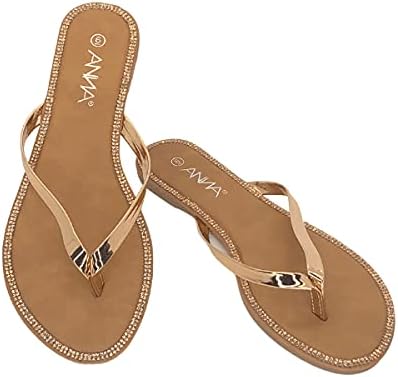 Anna ROSE GOLD FLATS | WOMEN'S SANDALS 