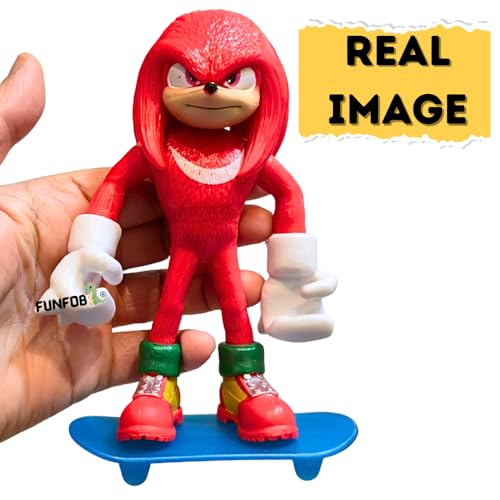 Image of FUNFOB Cartoon Action Figure Height -15cm Collectible for Fans PVC Multicolour | So-nicc - Red Figure