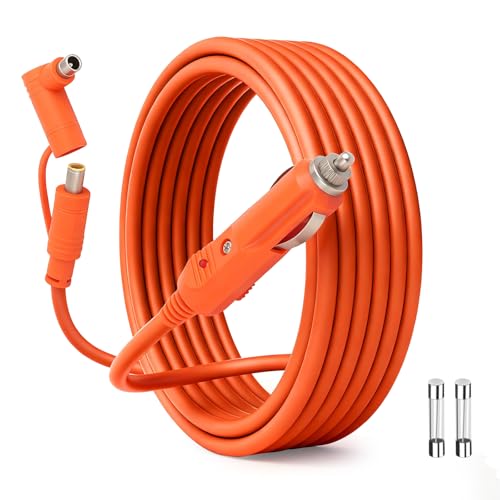 Car Charging Cable Compatible with Jackery Explorer 3000 2000 1500 1000 v2 880 550 500 300 290 240 160-6.6FT14AWG DC