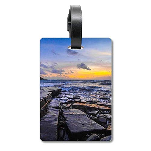 Étiquette de valise Ocean Stone accessoire de bagage pour voyage en avion