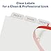 Avery 8-Tab Binder Dividers, Easy Print & Apply Clear Label Strip, Index Maker, White Tabs, 50 Sets (11557)