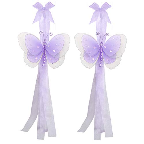 Buy Butterfly Tiebacks Purple (Lavender) MultiLayered Nylon