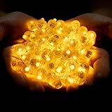 Installation Facile Et Fonction Réutilisable: : chaque boule lumineuse est alimentée par des piles bouton incluses; retirez simplement la languette isolante pour allumer la lumière et réinsérez-la pour l'éteindre, permettant une utilisation répétée lors de multiples occasions.