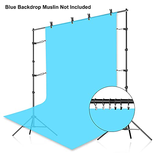 Fudesy Backdrop Stand 7X10Ft Adjustable Photography Background Support System Kit For Photo Video Studio With Carry Bag,Spring Clamps #TOP5