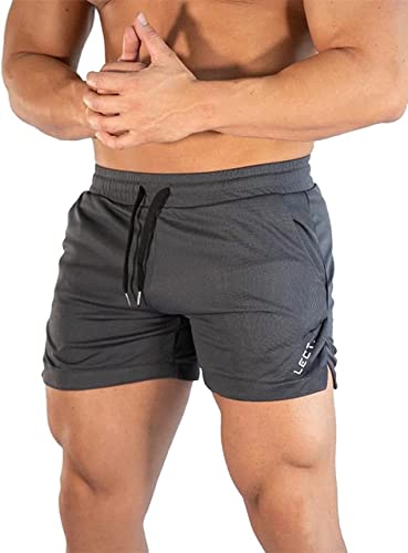 Manatsulife メンズ ショートパンツ ハーフパンツ 3分丈 メッシュ生地 短パン スポーツウェア ジムウェア 夏 軽量 ランニングパンツ DK05
