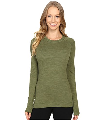 Smartwool Women’s Base Layer Crew - Merino Wool 250 Long Sleeve Crew Neck Top Small Light Loden Heather