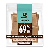Boveda 葉巻/タバコ用 69-RH 2-湿度 コントロール サイズ 60 使用 25 葉巻 ヒュミドール ホールド 特許取得済み 技術 シガー ヒュミドール 4-カウント 再封 バッグ 4
