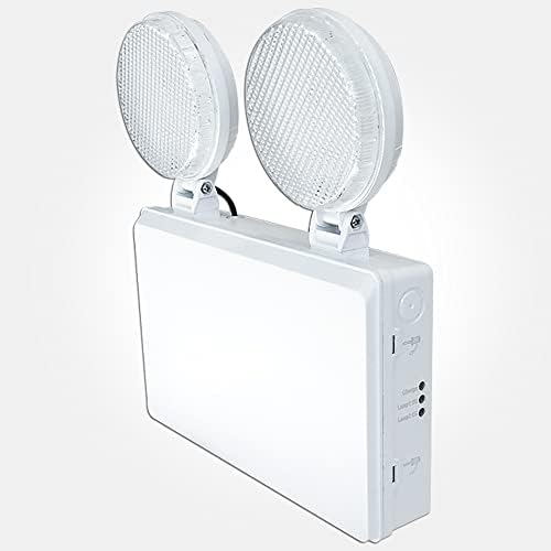 LEDBRITE Emergency Non-Maintained Adjustable Twin Head LED Spot Lighting Emergency Exit Light Fire Safety Lighting 4W 6500K Daylight