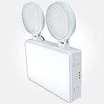 LEDBRITE Emergency Non-Maintained Adjustable Twin Head LED Spot Lighting Emergency Exit Light Fire Safety Lighting 4W 6500K Daylight