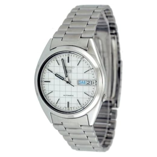 Seiko Mens SNXF05 Seiko 5 Automatic Steel Watch, Automatic Watch