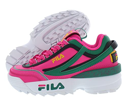 Fila Disruptor II EXP (Big Kid) Pink Glow/Ultramarine Green/Gold Fusion 6.5 Big Kid M