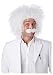 California Costumes Men's E=Mc2 Wig and Moustache Set Einstein Genius Scientist, White, One Size