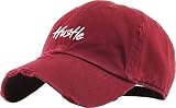 KBSV-3002V BUR Hustle Baseball Cap Dad Hat Adjustable Cotton Vintage