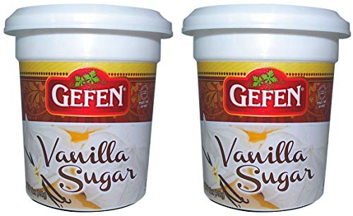 Gefen Vanilla Sugar, 12oz, (2 Pack), Resealable Container, Measuring Scoop Included
