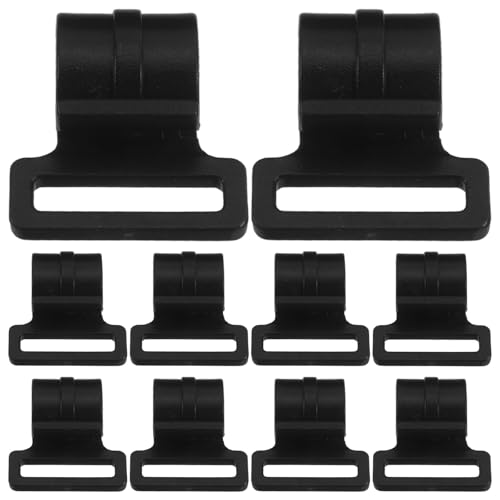 BESTonZON ���O�p�e���g�|�[���t�b�N 10�Z�b�g �v���X�`�b�N���e���g�|�[�� �ڑ��t�b�N �����|���Ή� �L�����v �n�C�L���O �ނ�p