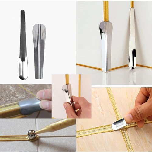 Grout Removal Tool System, Grout Hand Saw with 3 Pieces Backup Blades, Caulking Removal Tools Tile Grout Saw, Caulking Edge Kit, Tile Joint Cleaning Tool, Tile Caulk Finishing Tool - Image 6