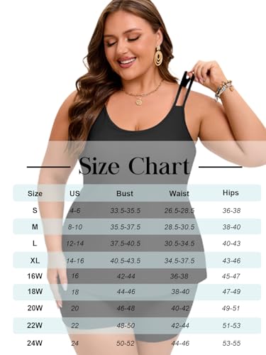 Image of Arolina Tankini Swimsuits for Women Tummy Control Two Piece Bathing Suits Flowy Swim Tops with Boy Shorts
