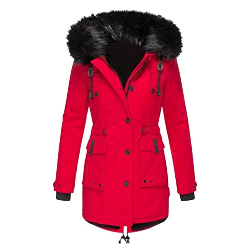 Manteau Parka Capuche Fourrure Femme : Dites Adieu au Froid de l'Hiver