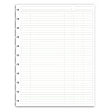 Eleven Discs Discbound Paper, Letter Size Ledger Sheets - Premium 120gsm Heavyweight Notebook & Plan