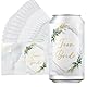 Tenare 15 Stück JGA Prosecco Dosen Aufkleber Hochzeit Getränke Aufkleber Team Bride Aufkleber im Eukalyptus Team Braut Dosen Aufkleber JGA Selbstklebende Sticker für Junggesellinnenabschied Party