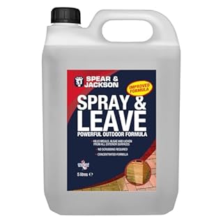 Spear & Jackson Spray and Leave Concentrate, Mould, Green Algae and Lichen Remover, 5 Litres