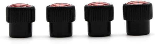 Miniatura 3 de BENBW - Juego de 4 tapas de válvula de neumático de coche estilo baloncesto de aleación de zinc