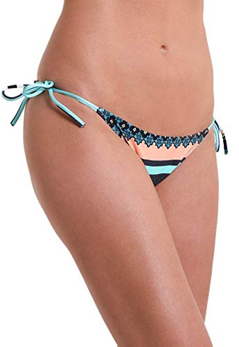 Calcinha Biquíni Avulso Lacinho Tulum - Estampa Azul Tulum - P