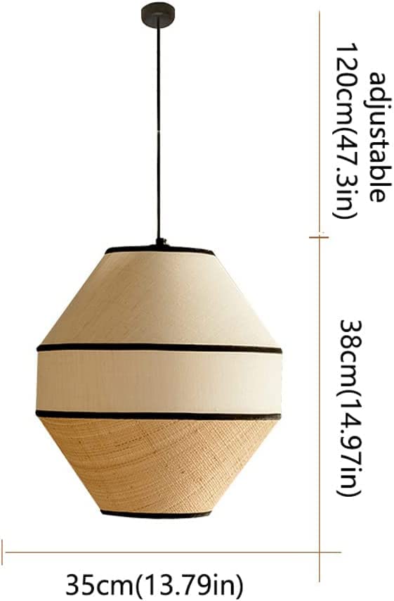 Plafond Lampe Suspendue E27 style rustique pour décoration de cuisine et restaurant